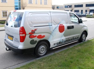 Bus belettering Groningen